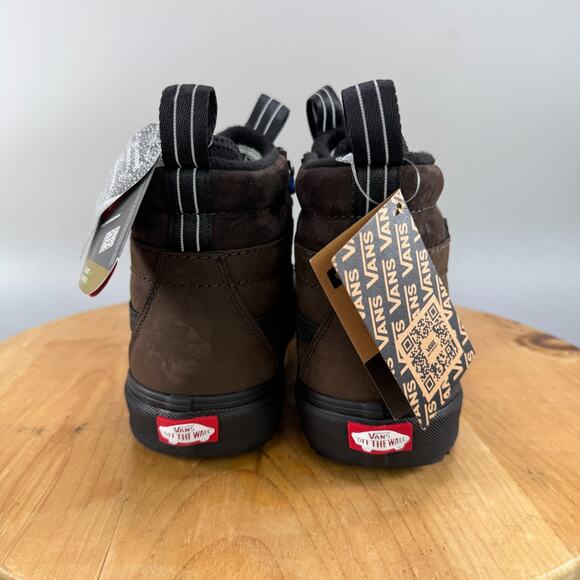 Vans Sk8-Hi DR MTE-2 Men’s Size 9.5 Shoes Brown Iguchi Leather Boots Lace Up NEW - Picture 4 of 9